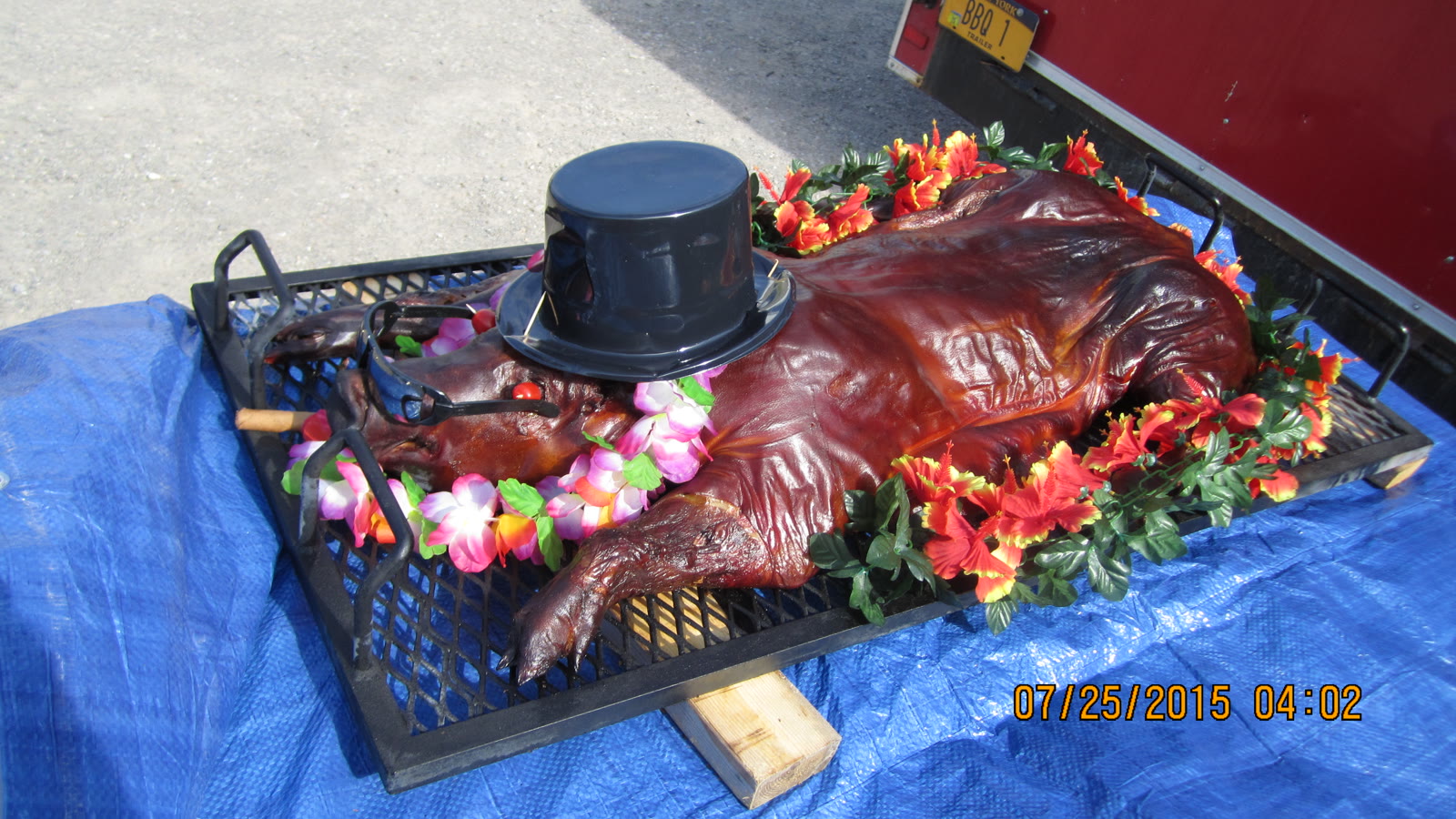 Catering buffet setup