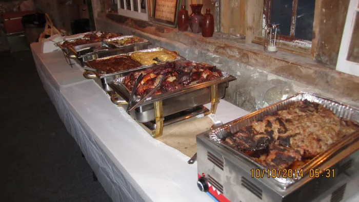 BBQ catering service at event