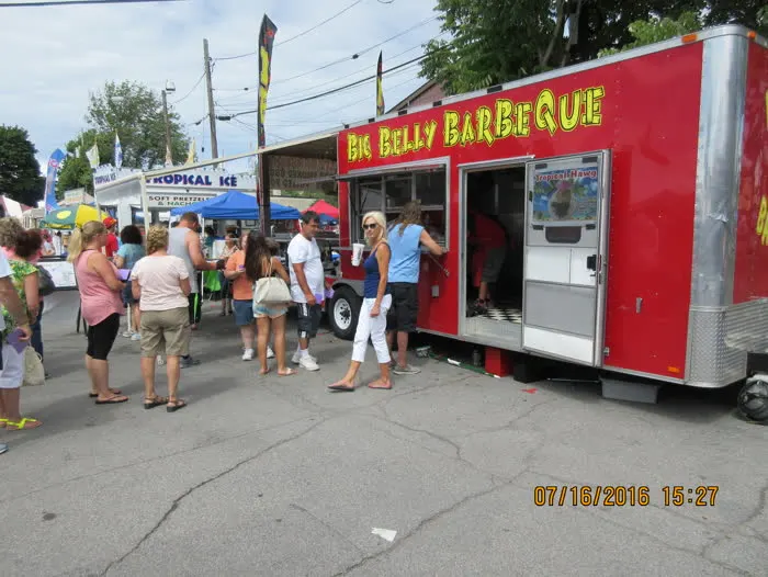 Big Belly BBQ trailer at local event